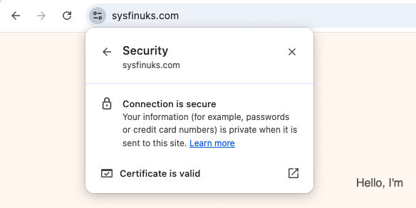 HTTPS configure success